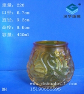 420ml噴涂玻璃燭臺
