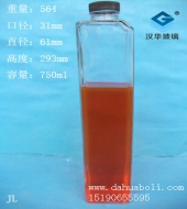 750ml長方形玻璃酒瓶