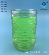 350ml波浪紋玻璃燭臺